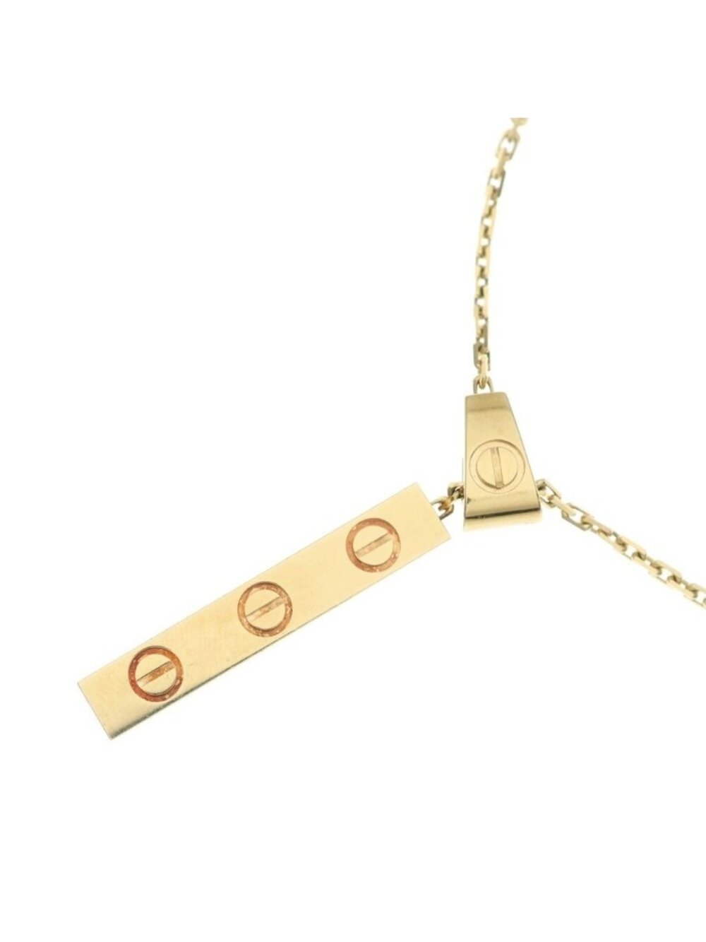 Cartier Love Shape Necklace 18 Yellow Gold